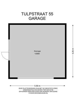 Floorplan - Tulpstraat 55, 6361 JB Nuth